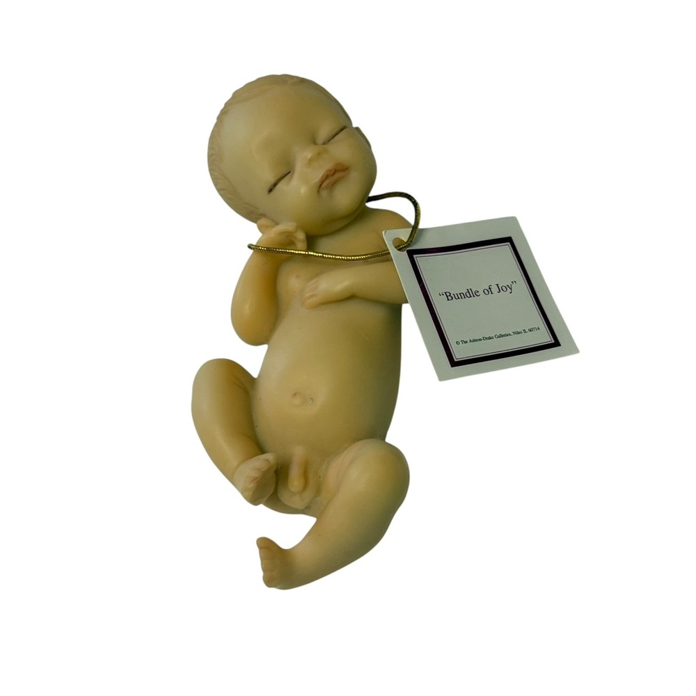 Ashton Drake Bundle of Joy Sherry Rawn 4" Miniature Baby Doll Resin w/ Tag